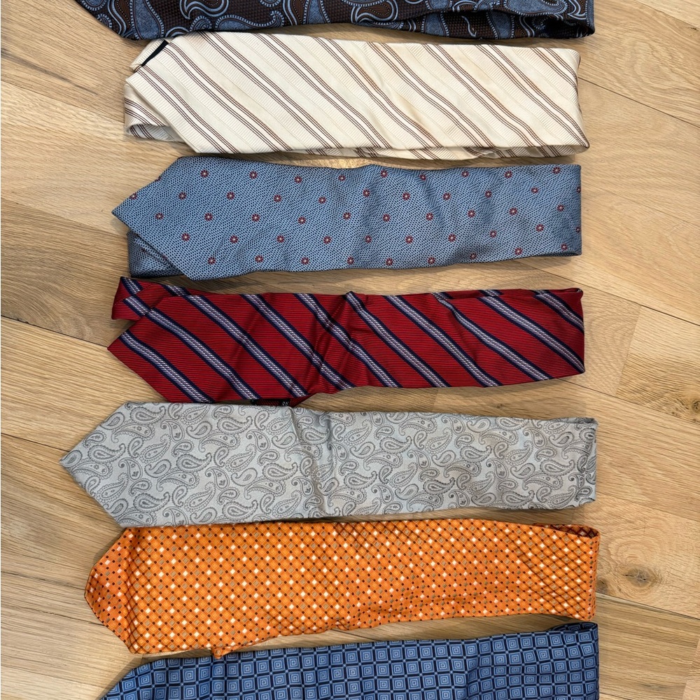 Assorted Luxury Ties (Ermenegildo Zegna, Canali)